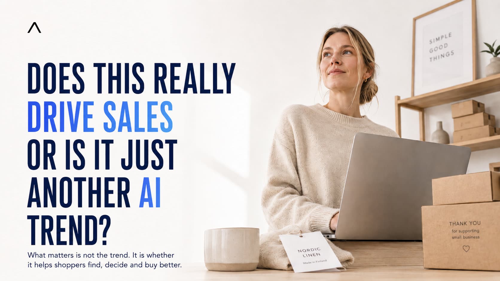 AI agents connecting shopper questions with products and sales in an online store