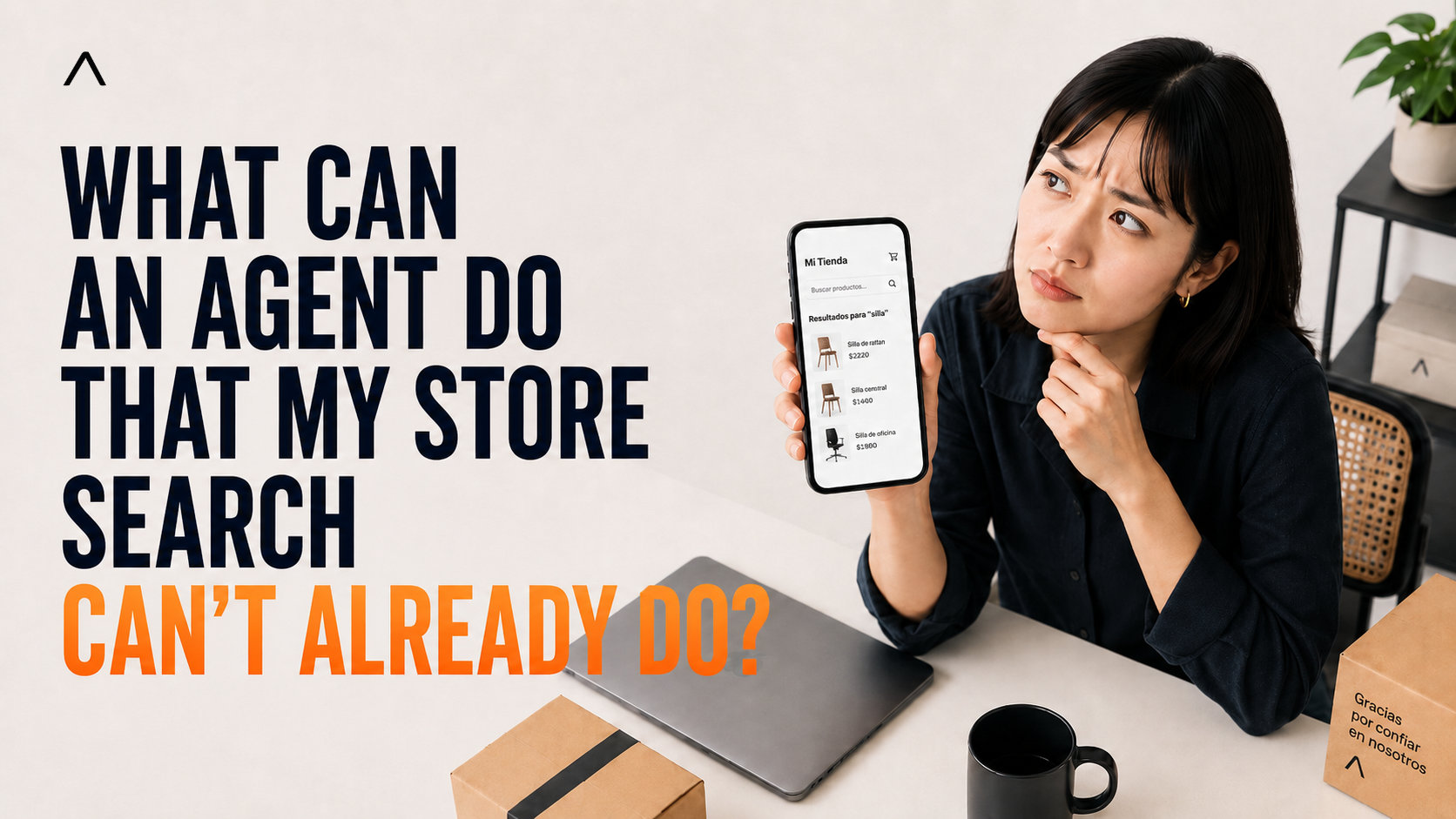 Store owner comparing ecommerce search with an AI agent